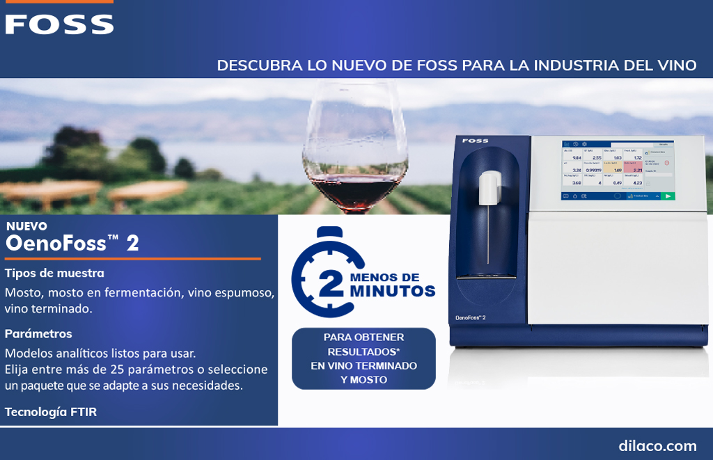 Nuevo OenoFoss™ 2 para la Industria del Vino